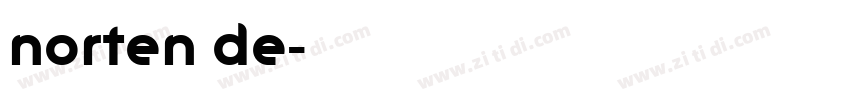 norten de字体转换